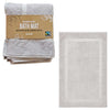 Fairtrade 100% Cotton Bath Mat (50cm x 80cm) - Grey
