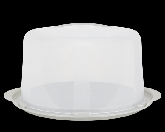 Wham Cook Deep Round Cake/Cheese Dome Aluminium/Clear