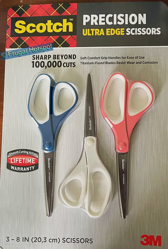 Scotch 3 piece titanium scissors set