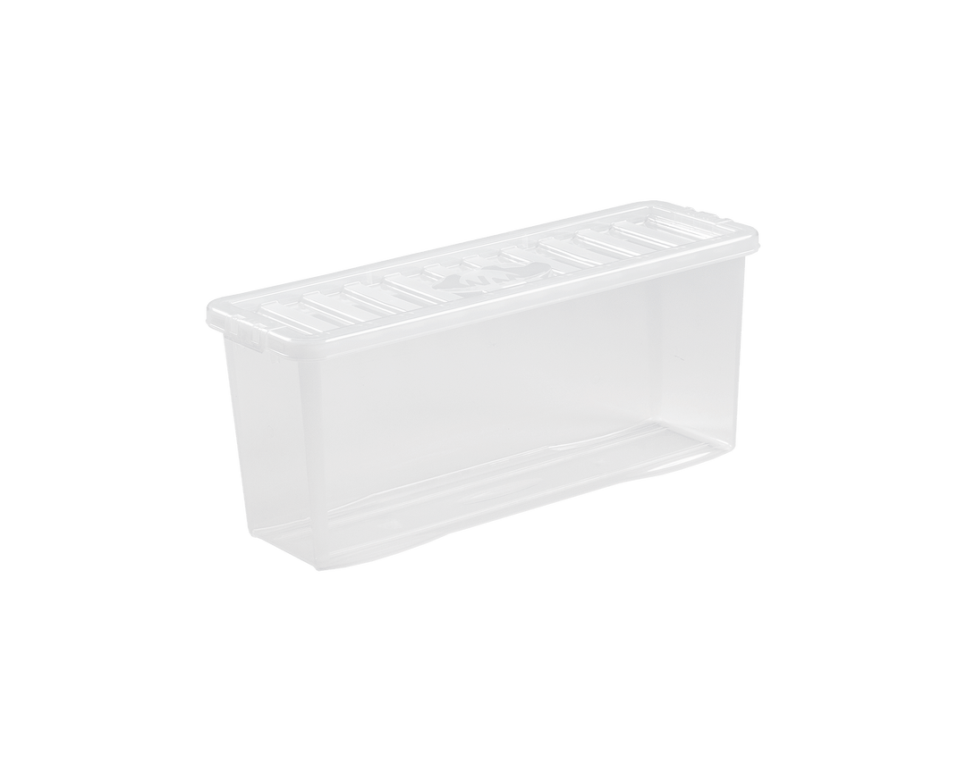 Crystal (DVD) Deep Shelf Box & Lid Clear