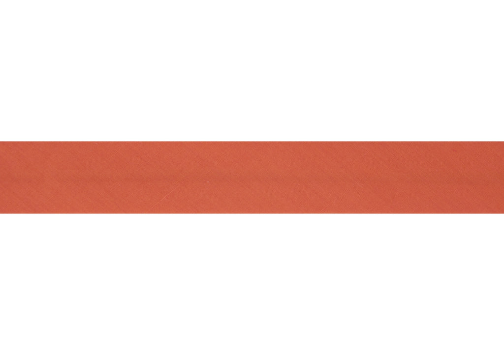 Trim: Bias Binding: Polycotton: 16mm: Orange Sold By The Metre