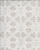 Wipeclean Vinyl Lace Table Cloth 140cm/54in By The Metre Loujy White - 4010E