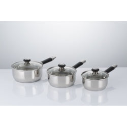 Viners Everyday 3 Pce Saucepan Set