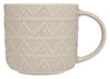 Siip embossed triangles mug sage