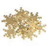 Sequins: Snowflake: 24mm: Gold: 18