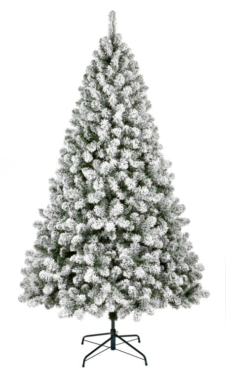 Premier Woodcote Flocked Spruce 2.1m Artificial Xmas Tree