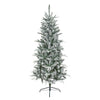 Premier Slim Flocked Lapland Spruce 1.5m Artificial Xmas Tree