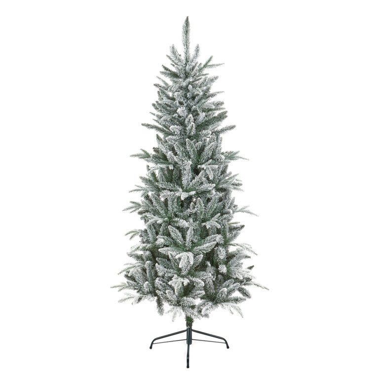 Premier Slim Flocked Lapland Spruce 1.5m Artificial Xmas Tree