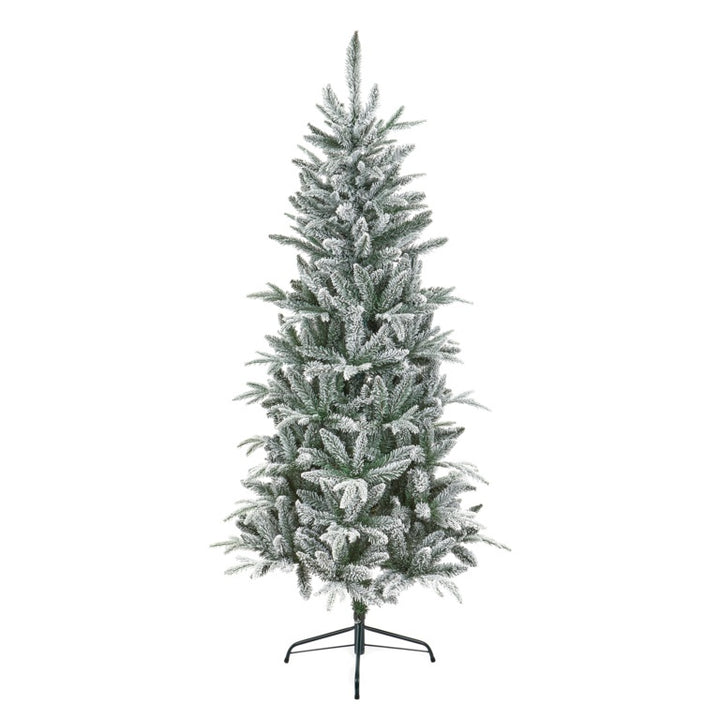 Premier Slim Flocked Lapland Spruce 1.5m Artificial Xmas Tree