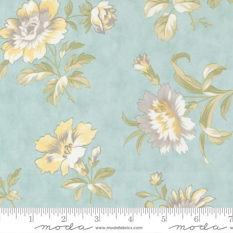 Moda Honeybloom Fabric By 3 Sisters Water 44340-12 Fat Quarters 50x55cm