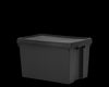 Wham Bam 62L H.Duty Box & Lid Black Recycled