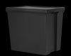 Wham Bam 154L H.Duty Box & Lid Black Recycled