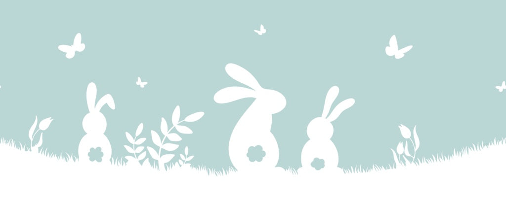 d-c-fix® Window Static Cling Film - Spring Border Rabbits 20cm x 1.5m F321-4009