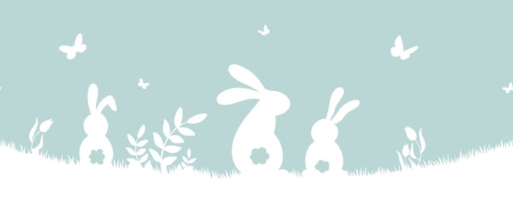 d-c-fix® Window Static Cling Film - Spring Border Rabbits 20cm x 1.5m F321-4009