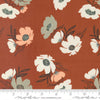 Moda Woodland & Wildflowers Fabric By Fancy That Rust 45582-24 Fat Quarters 50x55cm