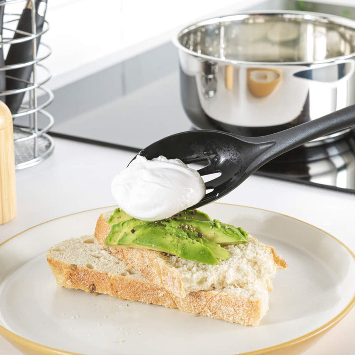 Russell Hobbs Utensil Set 5-Piece Hanging Hook Soft Touch Easy Clean Venus Black