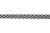 Trim: Bias Binding: Polycotton: Gingham: 15mm: Black Sold By The Metre