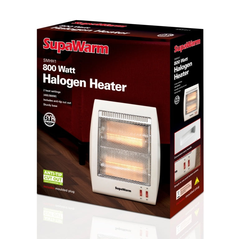 SupaWarm 800W halogen heater
