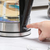 Salter Illuminating Iridescent Glass Kettle - 1.7L, Blue LED Illumination