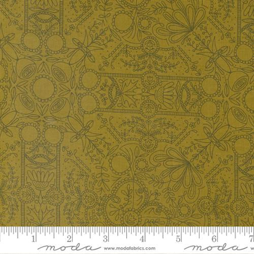 Moda Quaint Cottage Fabric By Gingiber Lichen 48373-14 Sold By The Metre