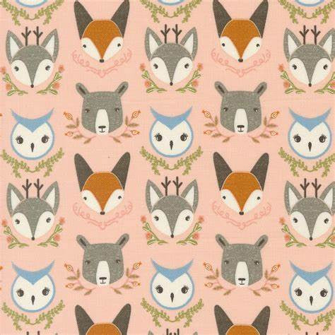 Moda Woodland Wonder by Gingiber Blush 48392-18 Sold By The Metre