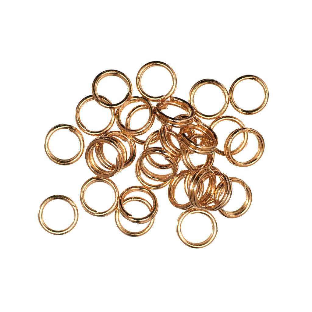Split Rings: Gilt: 5mm: 30