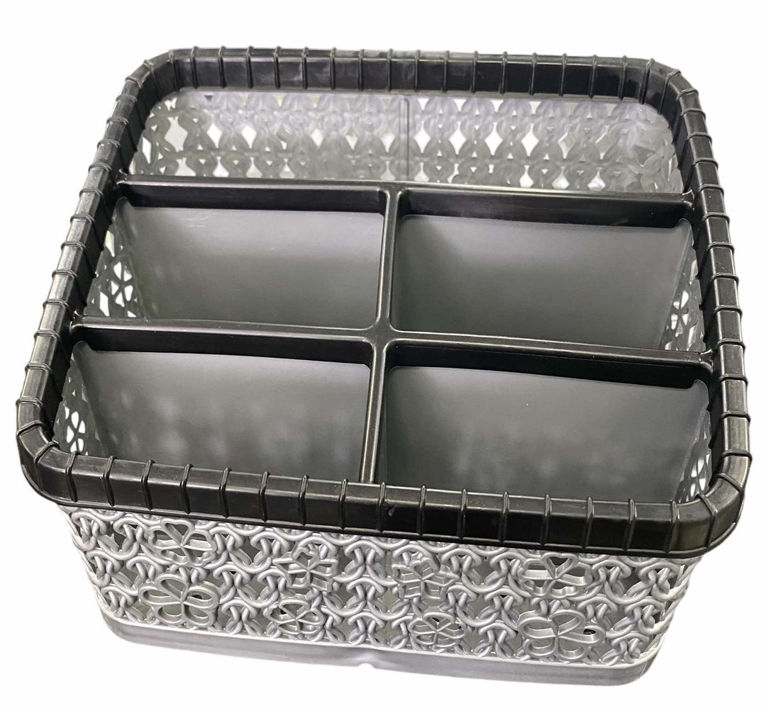 Mizo 5 Compartment Cutlery Drainer Silver