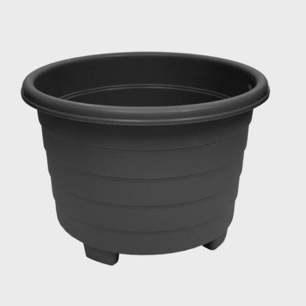Grosvenor 32cm Round Planter Ebony Black