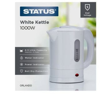 Status Boston 1.7L Cordless Jug Kettle White