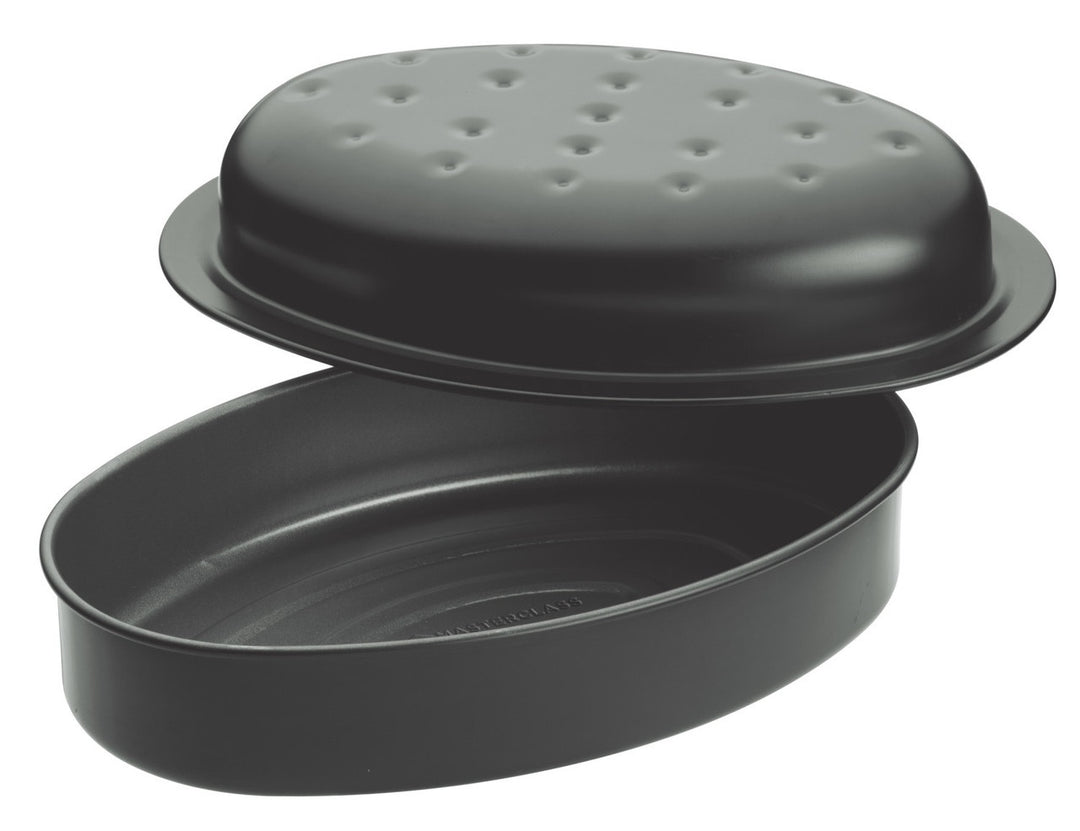 MasterClass Non-Stick Covered Oval Roasting Pan