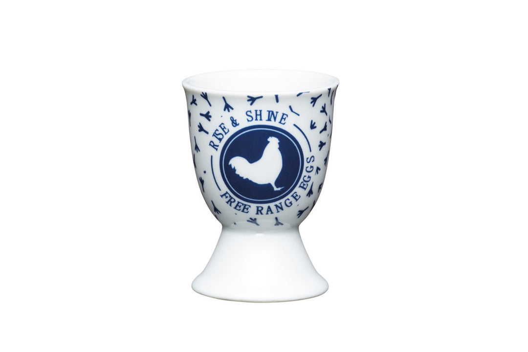 KitchenCraft Traditional Blue Hen Porcelain Egg Cup