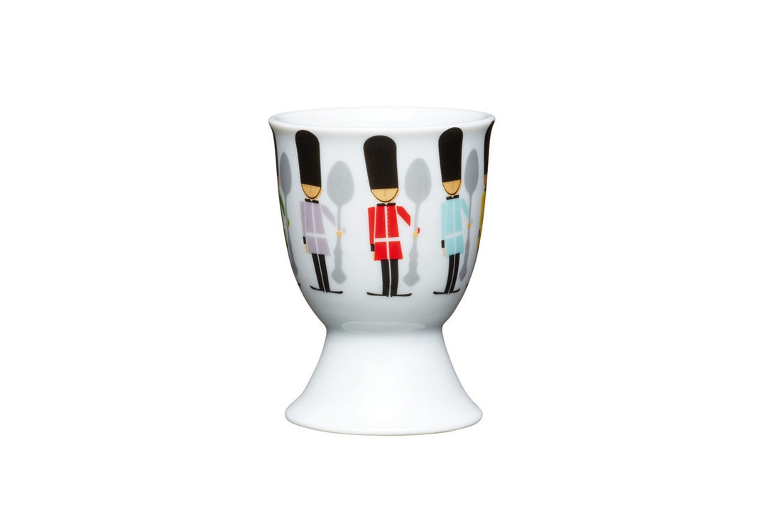 KitchenCraft Children's Soldiers Porcelain Egg Cup
