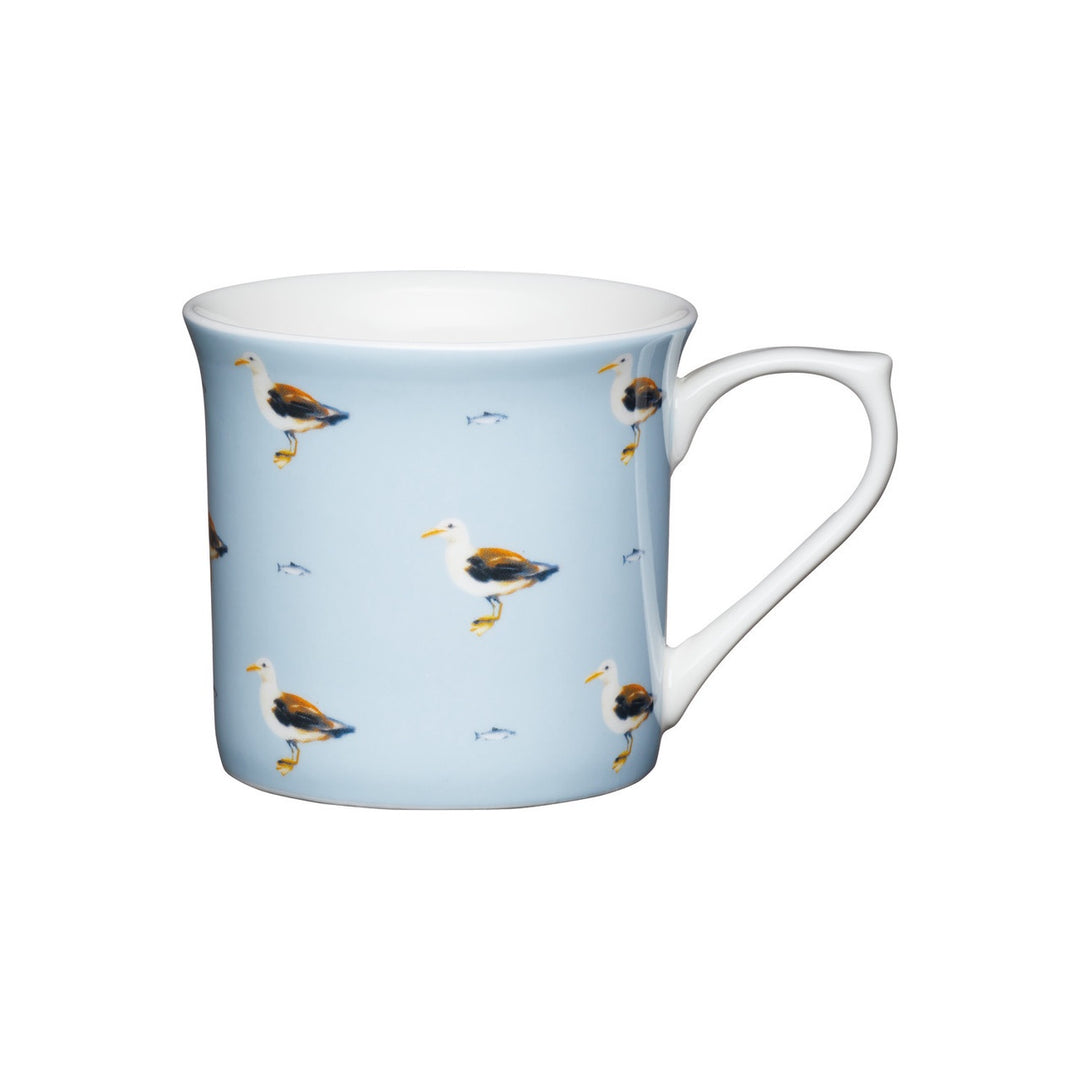 KitchenCraft Fluted Fine Bone China  Mug Seagull