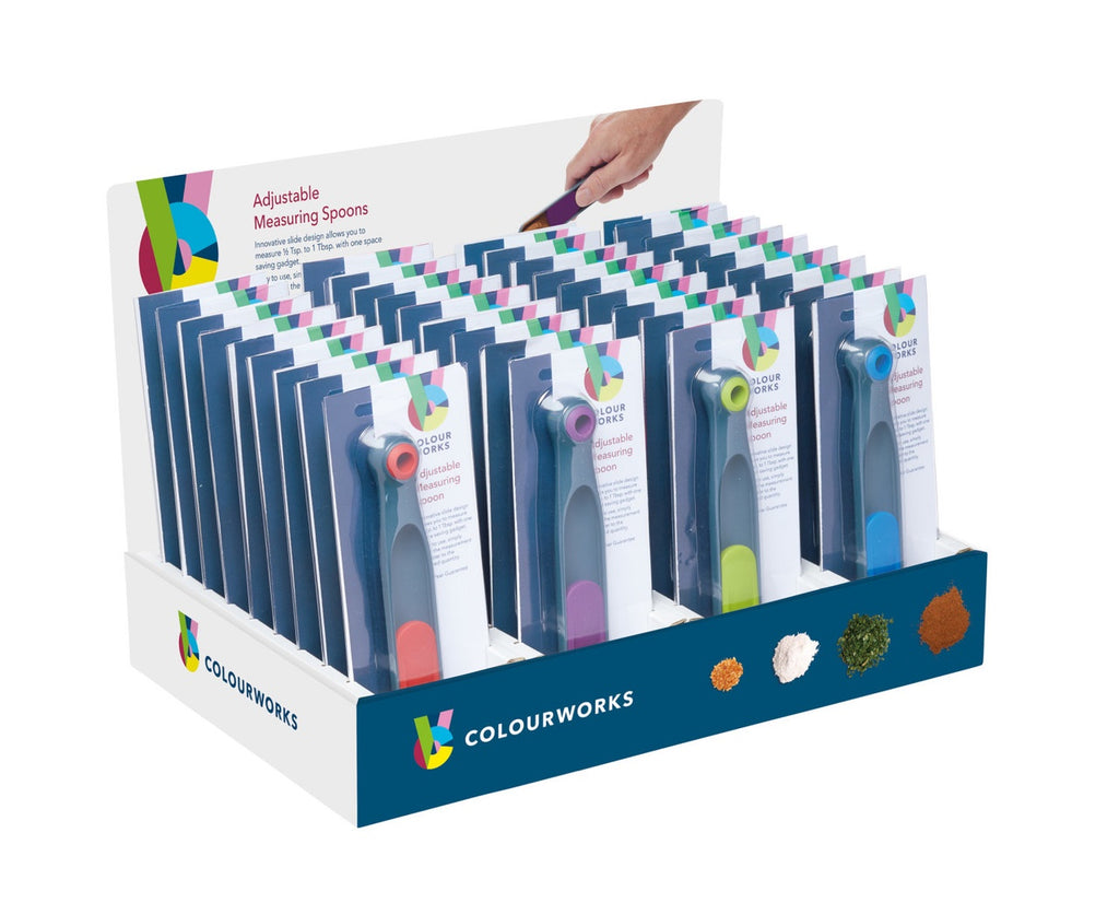 Colourworks Brights Slide Adjusting Measuring Spoon
