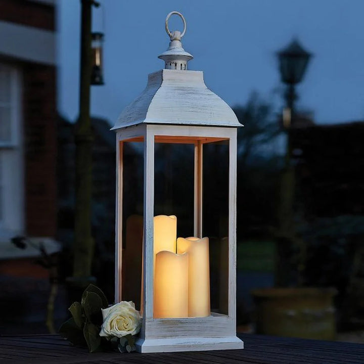 Outside In 71cm Giant Cream Battery Lantern