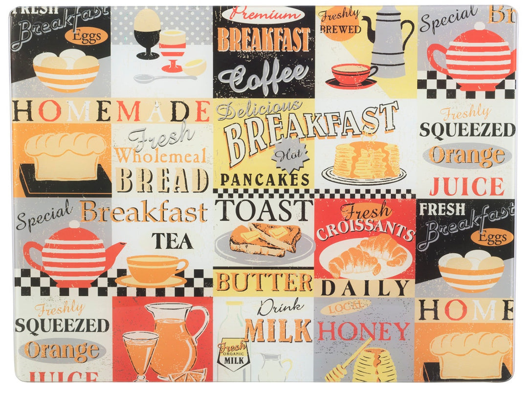 Everyday Home Retro Breakfast Work Surface Protector