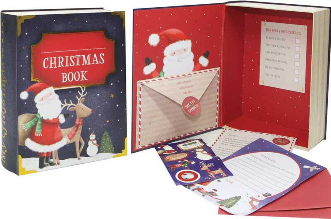 Kids Santa Xmas Book Box