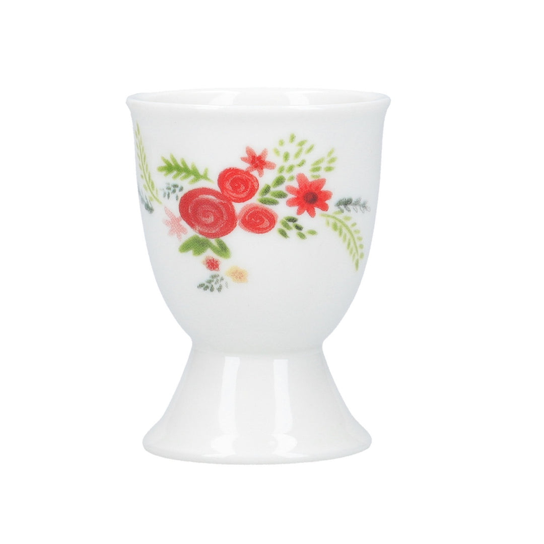 KitchenCraft Flowers Porcelain Egg Cup