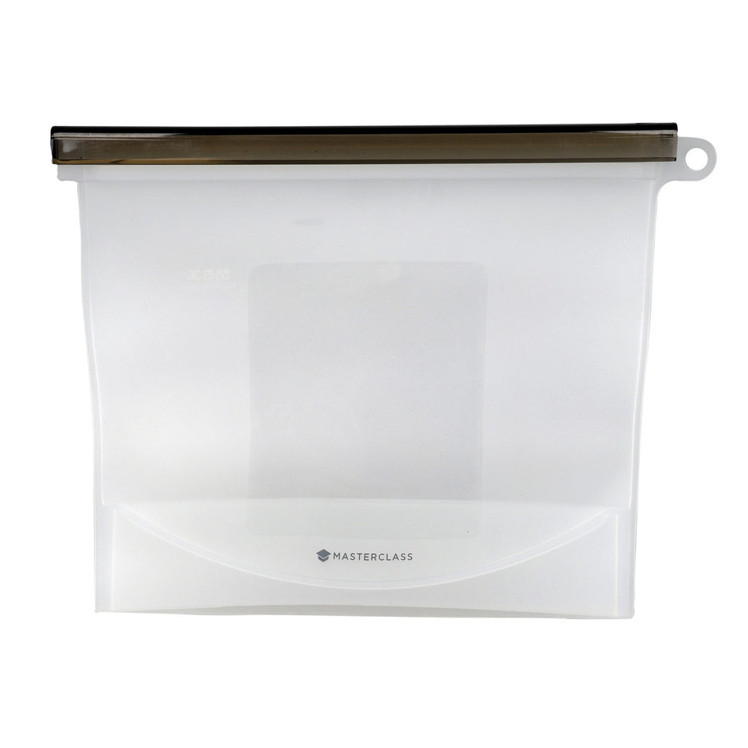 MasterClass 1.5-Litre Reusable Food Bag with Leakproof and Airtight Seal, BPA-Free Silicone