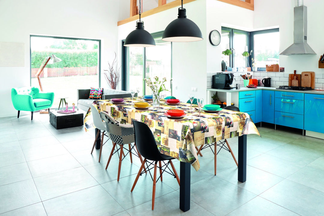 Wipeclean Table Cloth 140cm/54in By The Metre  - 508-1
