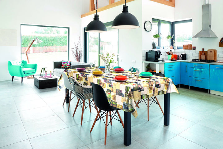 Wipeclean Table Cloth 140cm/54in By The Metre  - 508-1
