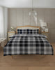 Glasgow Check Duvet Cover Set Kingsize Grey
