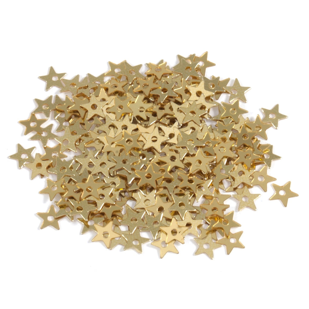 Sequins: Stars: 5mm: Gold: 250
