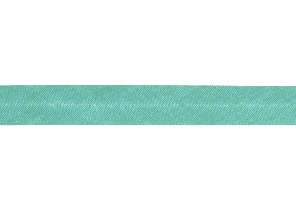 Trim: Bias Binding: Polycotton: 16mm: Turquoise Sold By The Metre