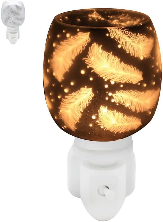 Aroma Plug In Electric Wax Melt Burner Satin White