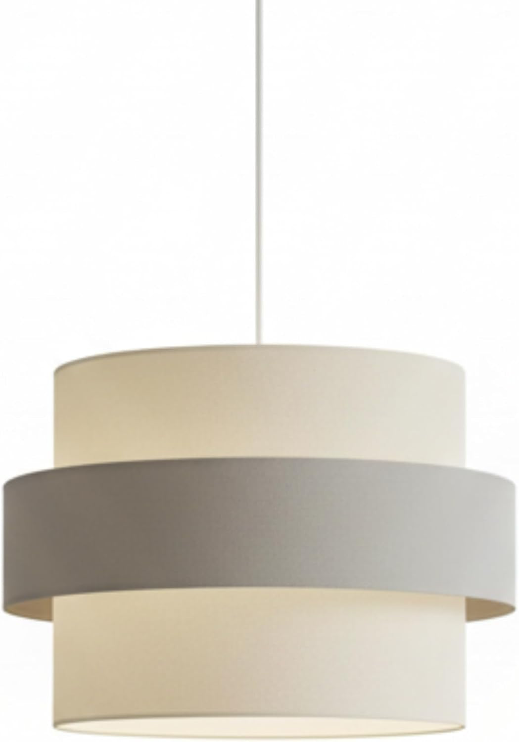 30cm Double Layer Pendant Lampshade Grey