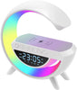 Multifunctional Bluetooth Speaker-Colorful Atmosphere Light Wireless Charging and Clock