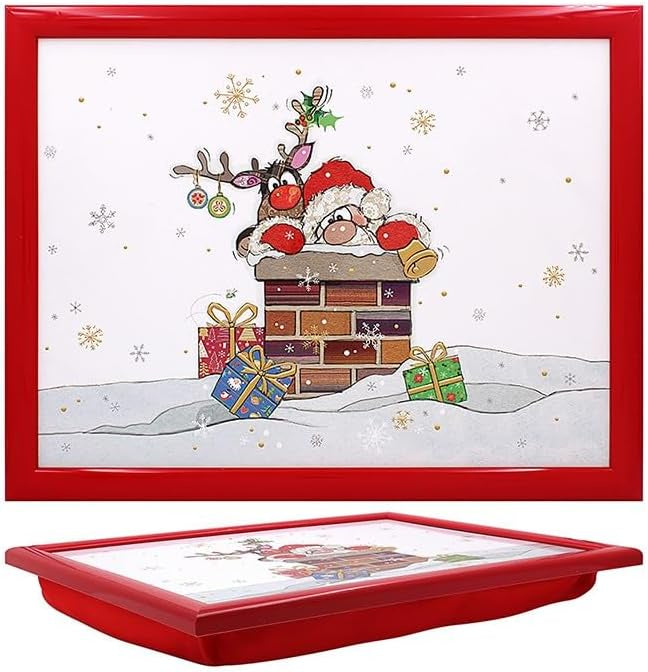 Lesser & Pavey  Xmas Bug Art Santa Laptray