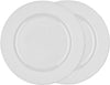 Genevieve Lethu White Porcelain Set of 2 Dinner Plates 26 cm