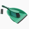JVL Rubber Grip Dustpan and Bristle Brush Set, Turquoise